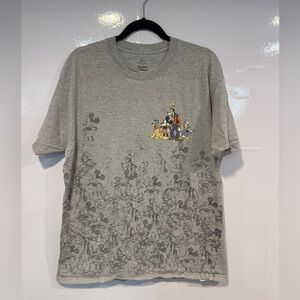 Gray Disney Character fab five all over T-Shirt